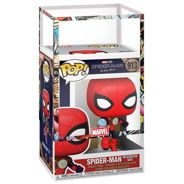 IN STOCK: Funko POP Marvel: Spider-Man: No Way Home - Spider-Man  (Integrated Suit) with Marvel Sleeve