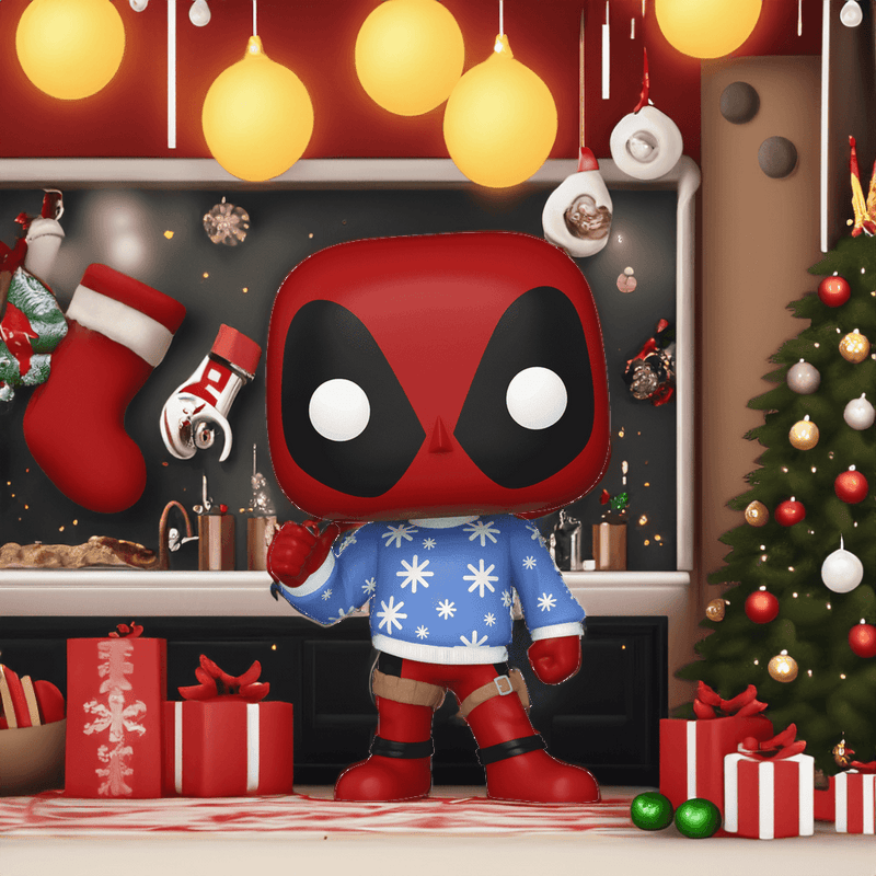 Unveiling the Festive Marvel Collectible: PoP! Holiday Deadpool in an Ugly Sweater