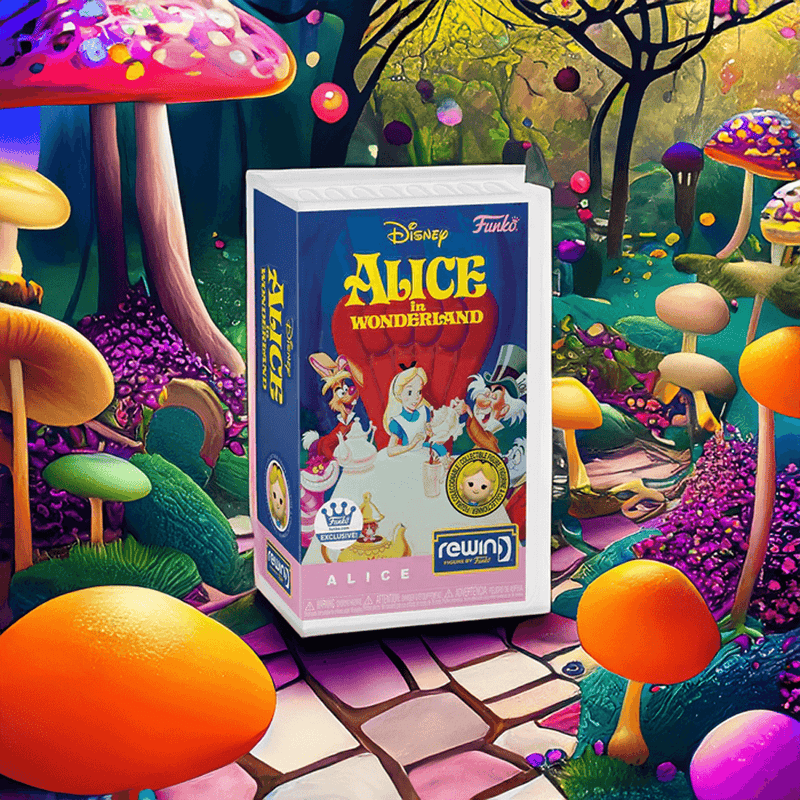Venture into the Enchanting World of Alice with Funko's Unique VHS-Inspired Rewind Figure