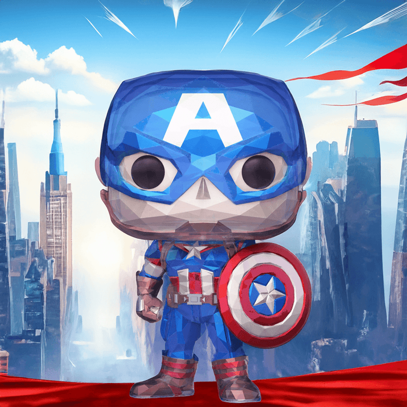Unveiling 2023's Vibrant and Unique Addition to the Marvel Universe: Captain America Funko Pop! Exclusive