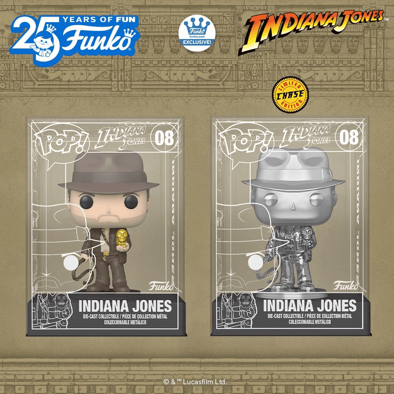 Unveiling the Latest 2023 Exclusive: Indiana Jones Die-Cast Funko Pop Figure - PPJoe Pop Protectors