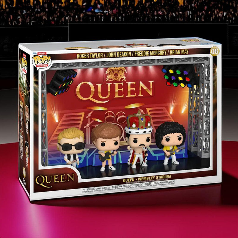 Unleashing Legends: The Queen at Wembley Stadium 4-Pack Funko Pop! Moment (2024 Release) - PPJoe Pop Protectors