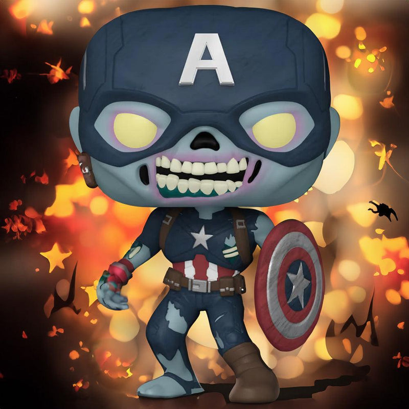 Get Your Hands on the Ultimate Zombie Captain America Funko Pop! Figure with PPJoe Halloween Sleeve - PPJoe Pop Protectors