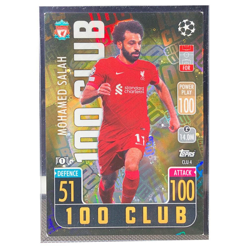 Topps Match Attack 100 Club Mohamed Salah Liverpool #Clu4 - PPJoe Pop Protectors
