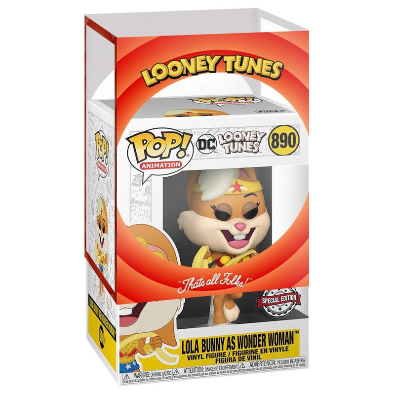 IN STOCK: Looney Tunes DC: Lola Bunny as Wonder Woman Funko POP! - PPJoe Pop Protectors