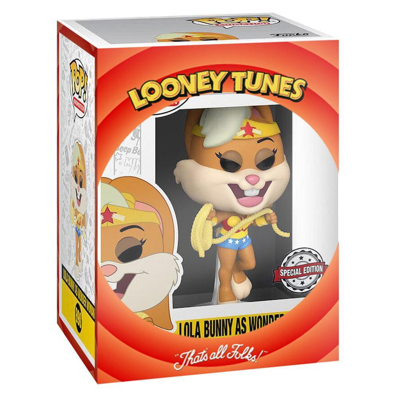 IN STOCK: Looney Tunes DC: Lola Bunny as Wonder Woman Funko POP! - PPJoe Pop Protectors