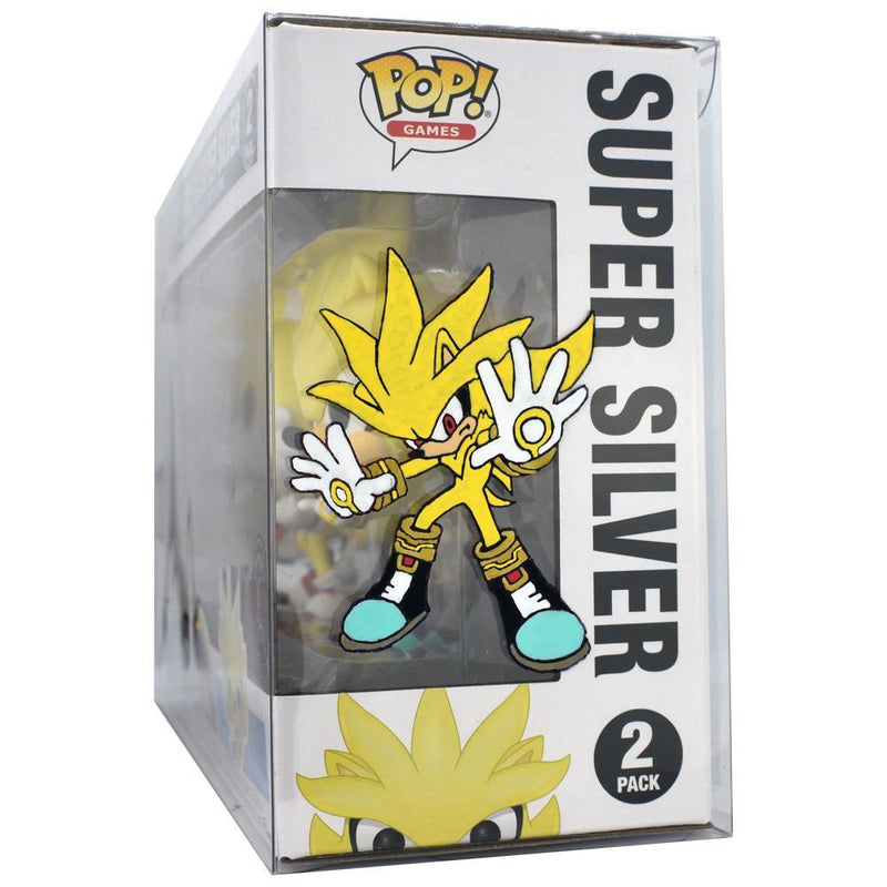 IN STOCK: Funko POP Games: Sonic- 2 Pack Super Tails & Super Silver with Chance of Hand Painted Protector - PPJoe Pop Protectors