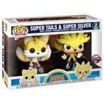IN STOCK: Funko POP Games: Sonic- 2 Pack Super Tails & Super Silver with Chance of Hand Painted Protector - PPJoe Pop Protectors
