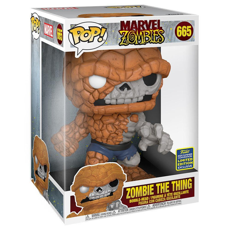 Funko - IN STOCK: Funko POP Marvel: Marvel Zombies- 10" The Thing With PPJoe Protector