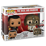 IN STOCK: Funko WWE: 2 Pack The Rock vs Mankind (Metallic) with PPJoe Pop Protector - PPJoe Pop Protectors
