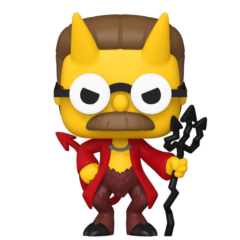 Funko - PRE-ORDER: Funko POP Animation: Simpsons Devil Flanders With PPJoe Halloween Sleeve