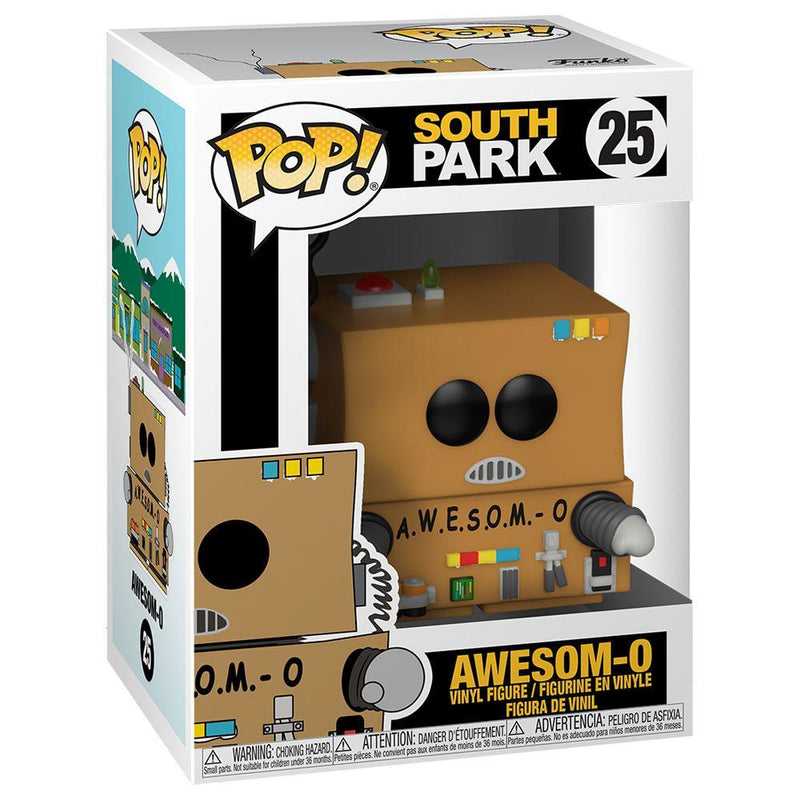 Funko - PRE-ORDER: Funko POP Animation: South Park - Awesom-O With 0.50mm PPJoe Protector