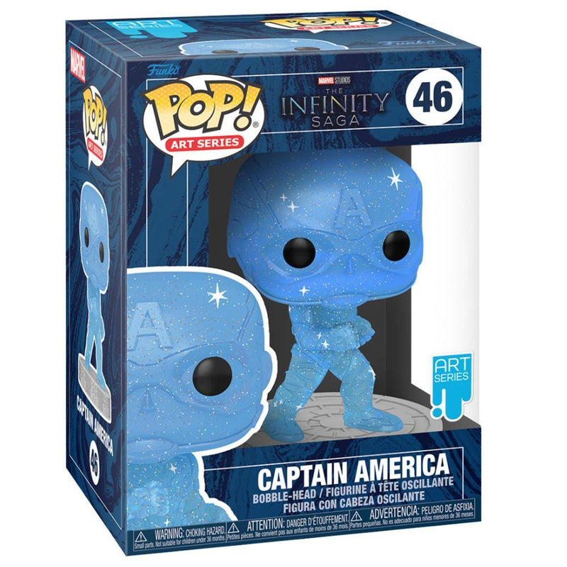 Funko - PRE-ORDER: Funko POP Artist Series: Infinity Saga - Captain America With Pop Protector
