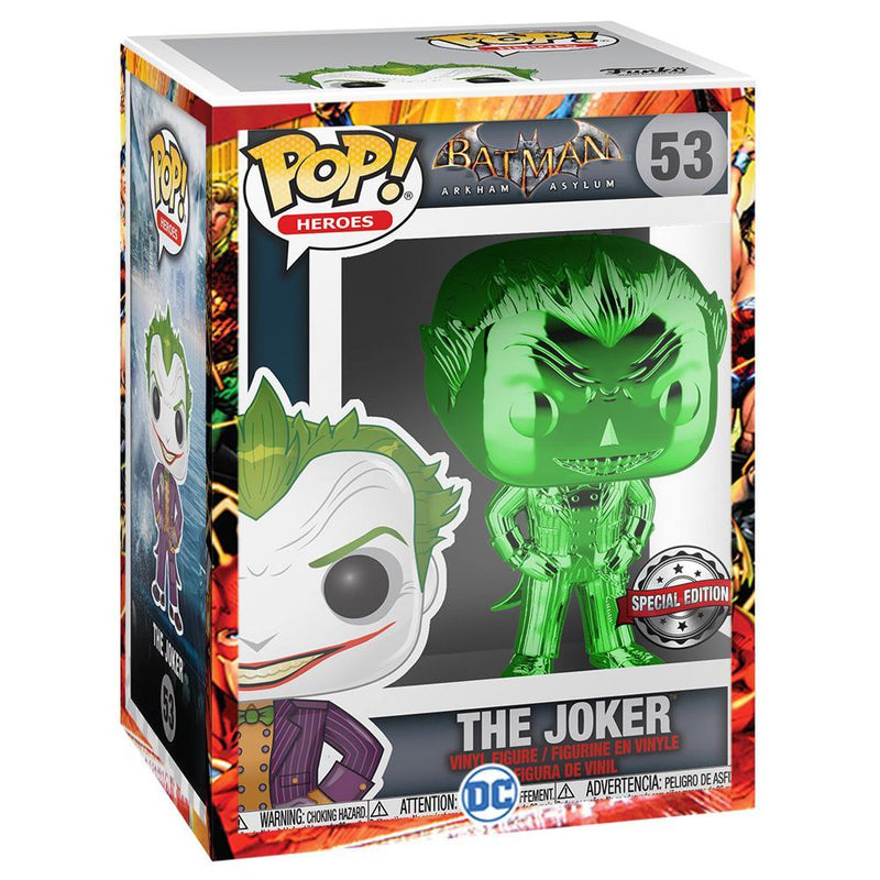 Funko - PRE-ORDER: Funko POP Heroes: DC - The Joker (Green Chrome) With PPJoe DC Sleeve