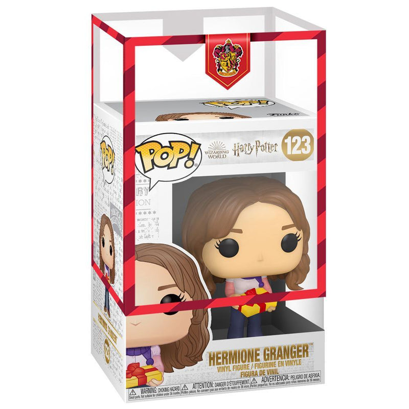 IN STOCK: Funko POP HP: Holiday- Hermione Granger with Gryffindor Sleeve - PPJoe Pop Protectors