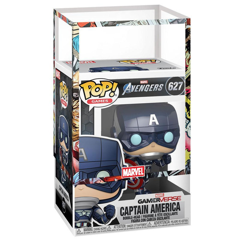 Funko - PRE-ORDER: Funko POP Marvel: Avengers Game - Captain America With PPJoe Marvel Sleeve
