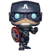 IN STOCK: Funko POP Marvel: Avengers Game - Captain America with PPJoe Marvel Sleeve - PPJoe Pop Protectors