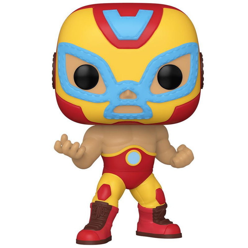 Funko - PRE-ORDER: Funko POP Marvel: Lucha Libre - Iron Man With PPJoe Sleeve