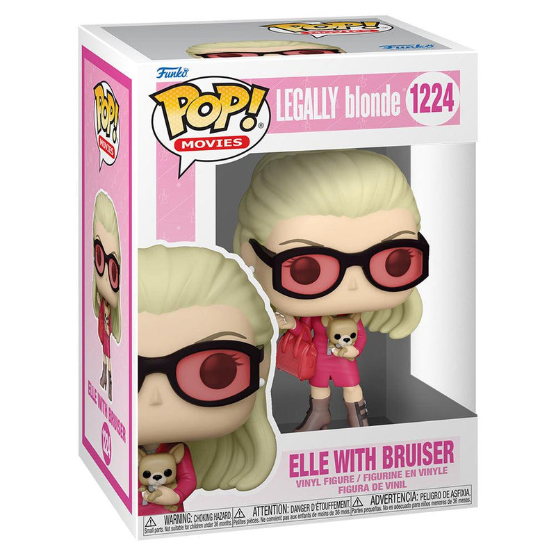 Funko - PRE-ORDER: Funko POP Movies: Legally Blonde- Elle With Dog With Pop Protector