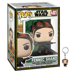 IN STOCK: Star Wars BOBF: Fennec Shand Funko POP with Keyring & Sleeve - PPJoe Pop Protectors