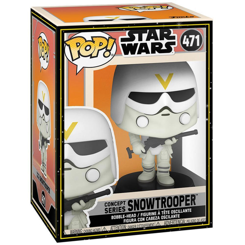 IN STOCK: Funko POP Star Wars: Concept Series - Snowtrooper with SW Sleeve and Pop Protector - PPJoe Pop Protectors
