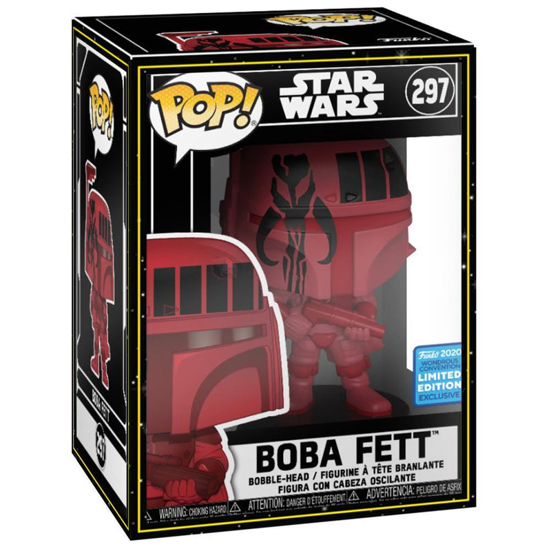 PRE-ORDER: Funko POP Star Wars: Star Wars - Boba Fett (Burgundy) with SW Sleeve - PPJoe Pop Protectors