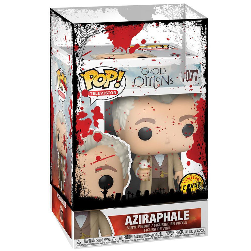 Funko - PRE-ORDER: Funko POP TV: Good Omens - Aziraphale With Chance Of Chase