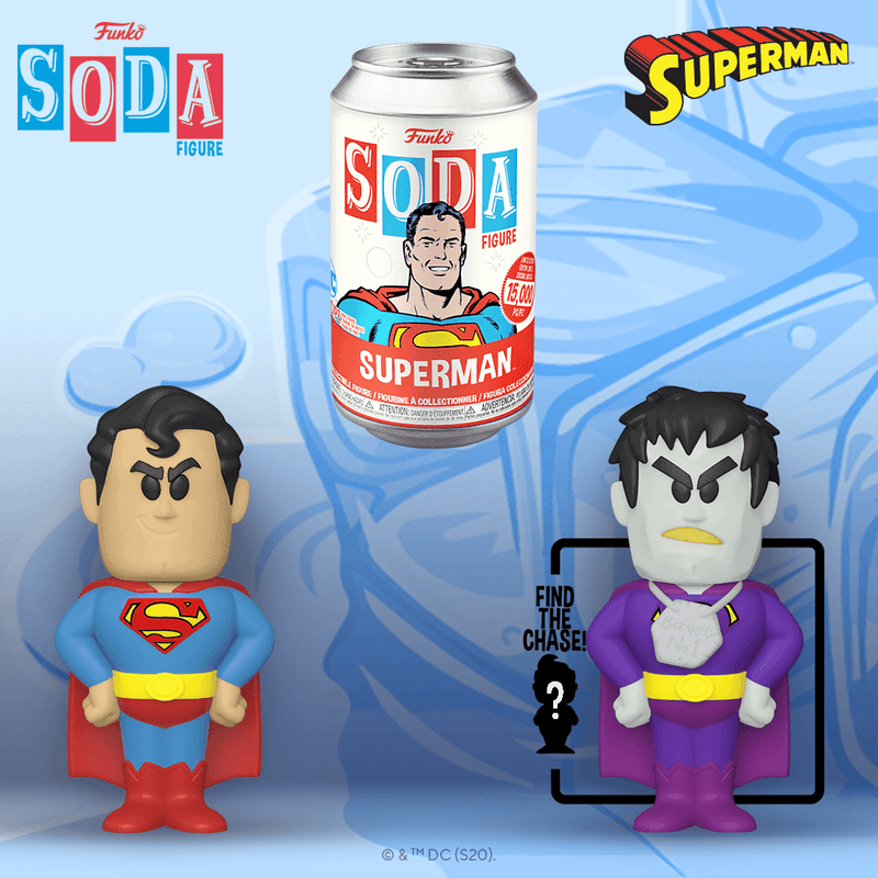 Funko - PRE-ORDER: Funko Vinyl SODA: DC Comics - Superman With Chance Of Chase