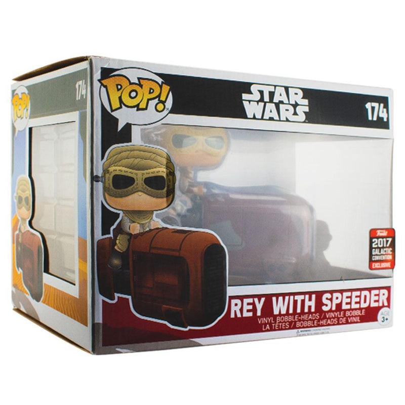 PPJoe Star Wars Rey with Speeder Pop Protector, Rock Solid Funko Vinyl Protection - PPJoe Pop Protectors
