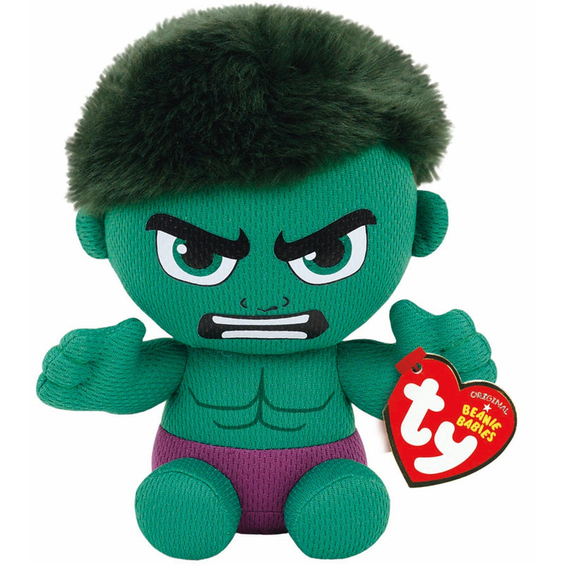 IN STOCK: TY Hulk Plush - Official Marvel - Soft & Cuddly 8" Toy. Add some Hulk Smash to your collection! Fast delivery. Order now! - PPJoe Pop Protectors